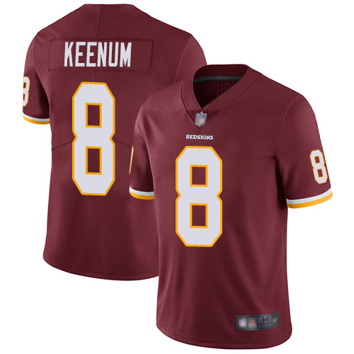 Washington Redskins Limited Burgundy Red Men Case Keenum Home Jersey NFL Football #8 Vapor